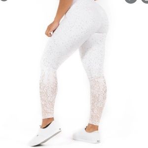 Buffbunny Collection Rosé White/Rose Gold Leggings